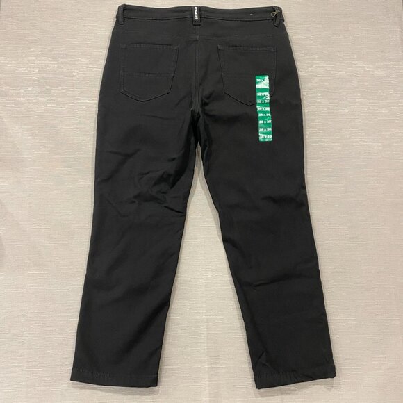 CAT Caterpillar Work Pants Mens 38 x 30 Black Canvas Fleece Lined Insulated - Picture 4 of 12